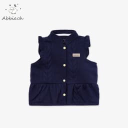 Thumbnail Áo gile cotton tay bèo cho bé gái ABBIEOH phong cách vintage cách điệu 0-3 tuổi GL691 GL671 4