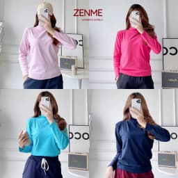 Thumbnail Áo Giữ Nhiệt Nữ Cổ Lọ Chất Liệu Cotton Co Giãn ACL1222, Zen Me Women's World 1