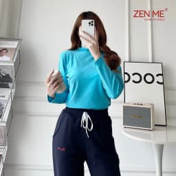 Thumbnail Áo Giữ Nhiệt Nữ Cổ Lọ Chất Liệu Cotton Co Giãn ACL1222, Zen Me Women's World 3