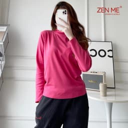 Thumbnail Áo Giữ Nhiệt Nữ Cổ Lọ Chất Liệu Cotton Co Giãn ACL1222, Zen Me Women's World 4
