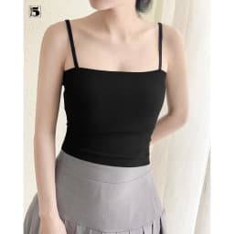 Thumbnail Áo hai dây nữ Twentyfive dáng ôm croptop không đệm mút thun tăm thấm hút co dãn TL12-SP 2