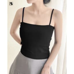 Thumbnail Áo hai dây nữ Twentyfive dáng ôm croptop không đệm mút thun tăm thấm hút co dãn TL12-SP 3