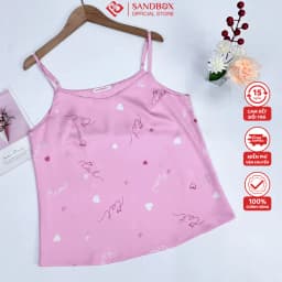 Thumbnail Áo Hai Dây SANDBOX Lụa Latin Cao Cấp Mềm Mịn, Thanh Lịch Mặc Nhà, Mặc Trong Áo Vest, Blazer 2