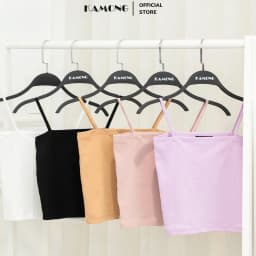 Thumbnail Áo hai dây thun nữ cao cấp KAMONG vải cotton 100% co dãn tốt A133 2