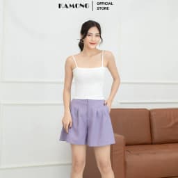 Thumbnail Áo hai dây thun nữ cao cấp KAMONG vải cotton 100% co dãn tốt A133 3