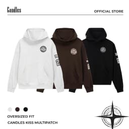 Thumbnail Áo Hoodie Candles Multipatch Oversize Unisex 1