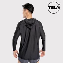 Thumbnail Áo Hoodie dài tay nam TSLA chất vải mát nhẹ kháng khuẩn chống uv thể thao bigsize oversize TSO2020 3