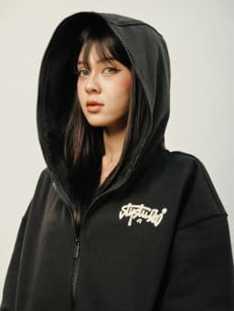 Thumbnail Áo Hoodie Fullzip SLY Solid màu đen 2