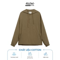 Thumbnail Áo Hoodie Nam Tay Dài Có Mũ Texture Trơn Form Regular - Routine 10S23HOD009 3