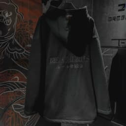 Thumbnail Áo Hoodie Zip đen thiết kế Unisex Zune.zx, BREAK HOODIE ZIP 2