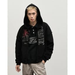 Thumbnail Áo Hoodiezip Candles Chaotic Brotherhood Oversized Fit Unisex 3