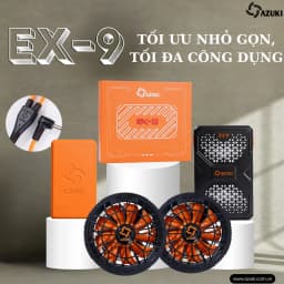 Thumbnail Áo Điều Hòa Nữ Nhật Bản AZUKI TITANIUM AT07 VÀ EX9 Pin 25.000-25.500 Mah, Quạt 20v Và 21v Siêu Mạnh ,Êm ái,BH 12T-NIKITO 4