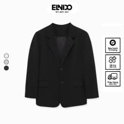 Thumbnail Áo khoác blazer nam nữ có đệm vai form rộng hàn quốc thời trang trẻ trung phong cách ELNIDO 1