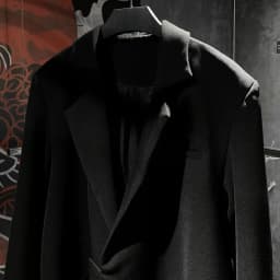 Thumbnail Áo khoác Blazer Unisex đen form rộng Zune.zx, SIGNATURE BLAZER 4