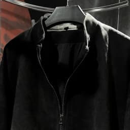 Thumbnail Áo khoác bomber da lộn Đen thiết kế Unisex Zune.zx, MASCOT SUEDE JACKET 2