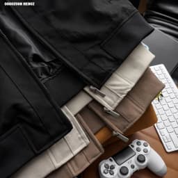 Thumbnail Áo khoác bomber kaki Basic25 Heboz 3M, áo khoác trơn dài tay dành cho nam - 00002568 4