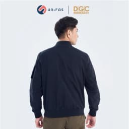 Thumbnail Áo khoác bomber nam trung niên chống nước DGCs 2 lớp có túi khóa BA12BB17 3