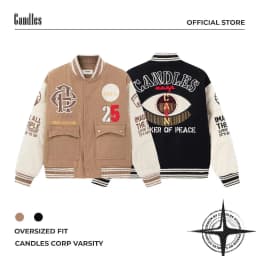 Thumbnail Áo Khoác Candles Corp Varsity Oversized Unisex 1