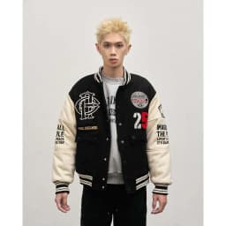 Thumbnail Áo Khoác Candles Corp Varsity Oversized Unisex 3