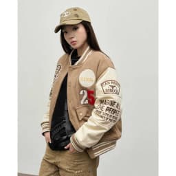 Thumbnail Áo Khoác Candles Corp Varsity Oversized Unisex 4