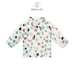 Thumbnail Áo khoác choàng cho bé gái ABBIEOH trần bông cotton giữ ấm mùa đông 0 - 3 Tuổi AK692 2