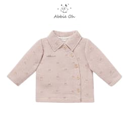 Thumbnail Áo khoác choàng cho bé gái ABBIEOH trần bông cotton giữ ấm mùa đông 0 - 3 Tuổi AK692 4