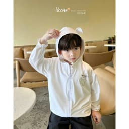 Thumbnail Áo khoác chống nắng Beemo in hình gấu dễ thương vải thun lạnh thoáng mát cho bé trai từ 9-24kg 5137AHB 1