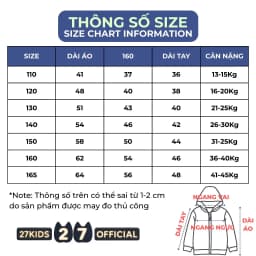 Thumbnail Áo khoác chống nắng cho trẻ em 27Kids thông hơi cản UV 99% UPF50+ cho trẻ em từ 4-12 tuổi ULCO1 3
