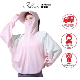 Thumbnail Áo Khoác Chống Nắng Glandie Có Mũ Rộng Vành Cao Cấp 1