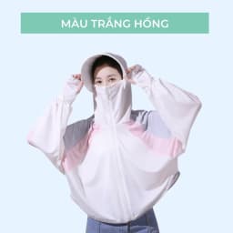 Thumbnail Áo Khoác Chống Nắng Glandie Có Mũ Rộng Vành Cao Cấp 2