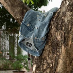 Thumbnail Áo Khoác Cotton Xanh Nhạt Mài Wash K18 Just Men Thời Trang Nam 1
