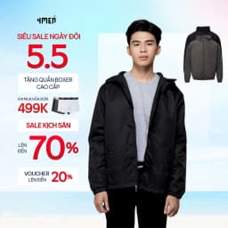 Thumbnail Áo khoác dù (gió) nam có nón 4MEN AK069 vải đẹp cao cấp, may trơn 2 lớp dày vừa phải, chống thấm cản gió thoáng khí 1