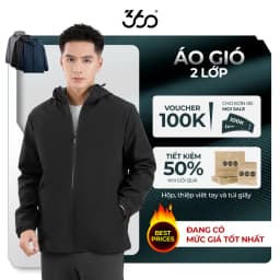 Thumbnail Áo khoác gió nam nữ Unisex 360Boutique khoác dù form rộng chống nước nắng có mũ có bigsize -AKGOL418 1