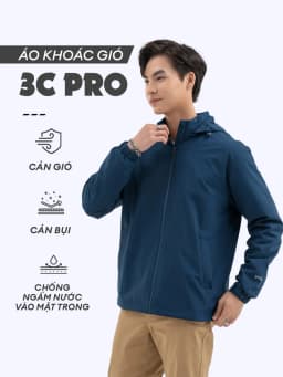 Thumbnail Áo khoác gió nam Yody 3C Pro cản gió cản bụi giữ ấm áo khoác thể thao năng động AKM6017 - NGVC 1