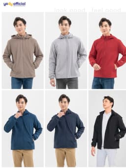 Thumbnail Áo khoác gió nam YODY 3C Pro cao cấp khoác nhẹ chống thấm nước, cản gió chống bụi AKM6017 2