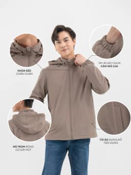 Thumbnail Áo khoác gió nam YODY 3C Pro cao cấp khoác nhẹ chống thấm nước, cản gió chống bụi AKM6017 3