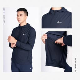Thumbnail Áo Khoác Gió Thể Thao Nam 1 Lớp Siêu Nhẹ Livan Sport LV24W04M601, Áo Khoác Gió Nhẹ Nam Thu Đông 4