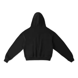 Thumbnail Áo Khoác Hoodie DAPPERANDMORE Form Boxy Uniform Zipped Vải Nỉ Chân Cua 100% Cotton 450GSM - Black 2