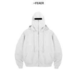 Thumbnail Áo khoác hoodie zip Lasting 2 nón dày dặn, che nắng fullface chuẩn form, có túi trong, chống nắng tốt - FEAER 3
