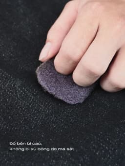 Thumbnail Áo khoác jeans nam phối cổ nhung DENIM COLLARVEL dày dặn, đứng form, độ bền vải cao - HUSSIO 3