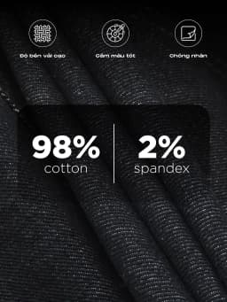 Thumbnail Áo khoác jeans nam phối cổ nhung DENIM COLLARVEL dày dặn, đứng form, độ bền vải cao - HUSSIO 4