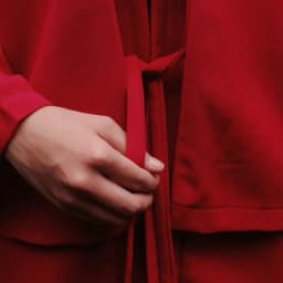 Thumbnail Áo khoác Kimono Unisex Zune.zx, đỏ tay dài phong cách Nhật Bản, FUKU KIMONO 1