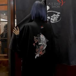 Thumbnail Áo khoác kimono Zune.zx in hình cá koi phong cách Nhật Bản, Shodo Koi kimono 2