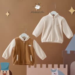 Thumbnail Áo khoác lông cừu cho bé ABBIEOH giữ nhiệt phong cách basic Hàn Quốc 0-3 tuổi AK598 AK662 1