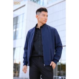 Thumbnail Áo khoác nam  bomber 2 lớp cao cấp DGCs - Vải gió chống thấm nước, chống bụi bẩn - WAJKBC06M 2