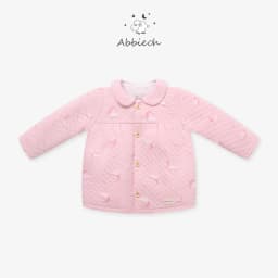 Thumbnail Áo khoác trần bông giữ nhiệt cho bé gái AbbieOh cổ sen vai bèo vintage 0-3 Tuổi AK459 AK651 AK683 3