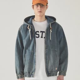 Thumbnail Áo Khoác WHO.A.U Denim Hoodie Zip-up_WHJKF2293U 2