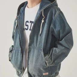 Thumbnail Áo Khoác WHO.A.U Denim Hoodie Zip-up_WHJKF2293U 4