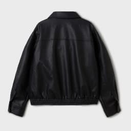 Thumbnail Áo Khoác WHO.A.U Fake Leather Crop Jacket_WHJJF1191F 2