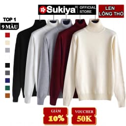 Thumbnail Áo Len Cổ Lọ Nam Nữ SUKIYA Full Video Chất Sợi Len Lông Thỏ 380gsm mềm mại kiểu dáng Hàn Quốc Nhiều Màu AL14 1